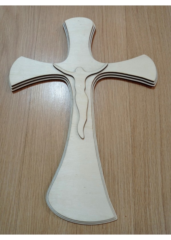 Leseni križ za na steno 40 cm