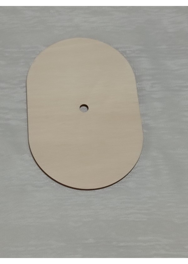 Leseni pokrov za kvačkane košare - ovalni