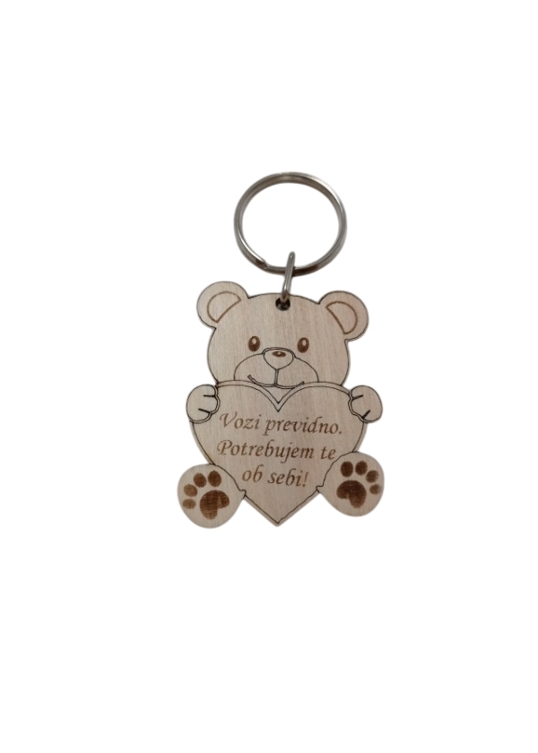 Obesek medvedek - vozi previdno