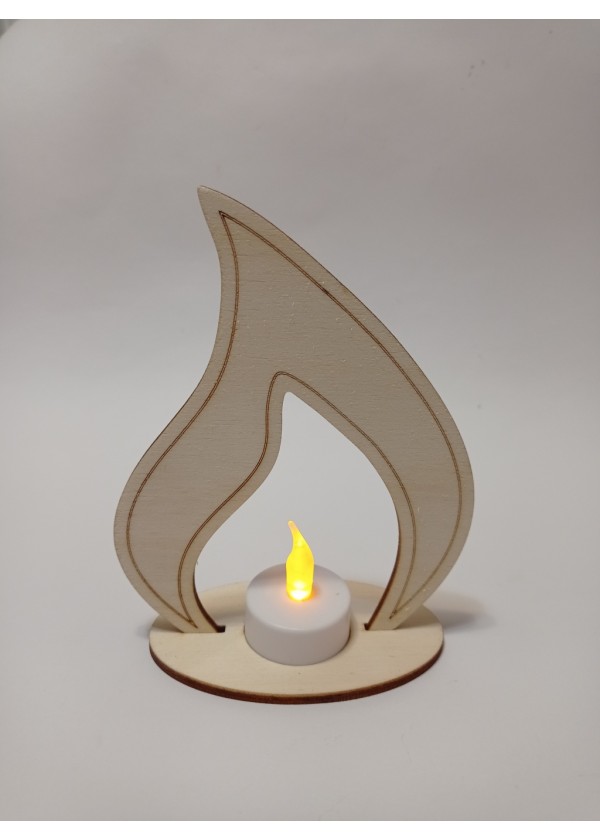 Lesena sveča - plamen